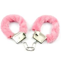 （SM）仿真金属手铐情趣用品sm成人性玩具 粉色 新品